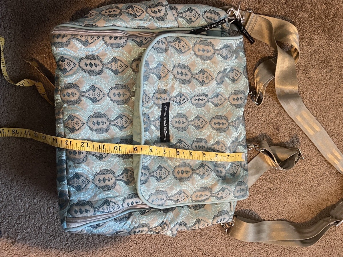 Petunia Pickle Bottom Classically Crete Boxy Bag Backpack boxy-backpack-in-saddle-  main image 2