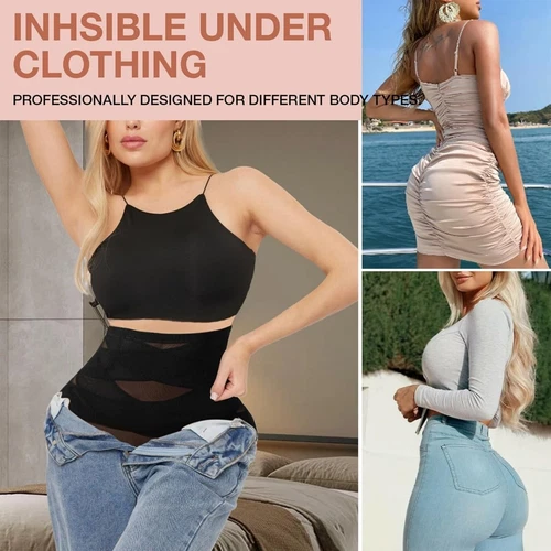 Frauen Bauch Kontrolle Hohe Taille Höschen Mesh Body Shaper Atmungsaktiv Unterwäsche - Bild 7 von 19