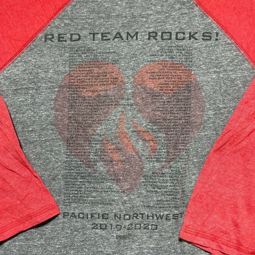 Red Team 5017 PNW Unity Solidarity Vision Tour Raglan Red Gray Adult Extra Large - Picture 12 of 12