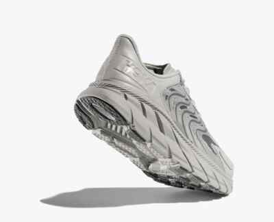 Hoka Clifton LS Iconic Running Shoes in Grey Trainers | eBay