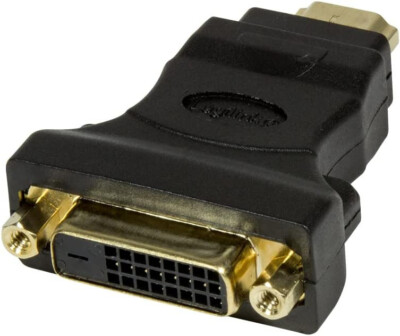 HDMI to DVI Adapter HDMI 19 Pin Male to DVI-D ( 24+1) Female AH0002 LogiLink Neu