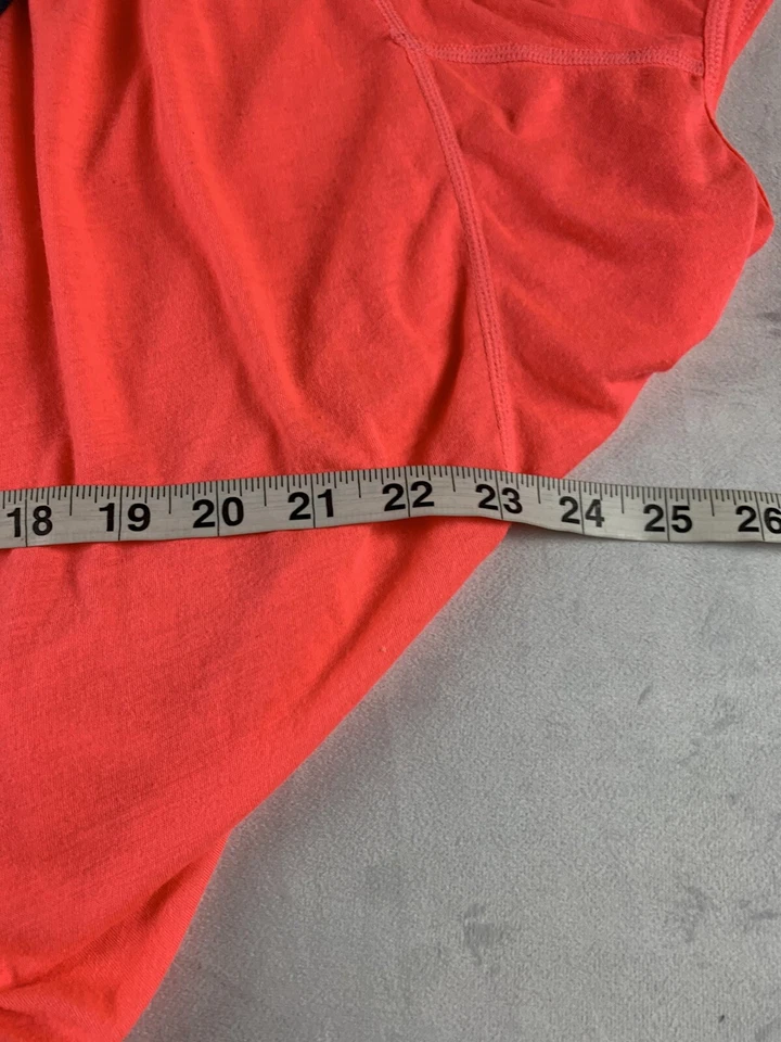 Zella Cold Shoulder Athletic Top Womens Medium Pink Grey Short Sleeve M Yoga - Image 3 of 4