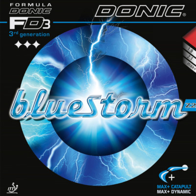 Donic Bluestorm Z2 Table Tennis and Ping Pong Rubber, Ships in 10 Business Days