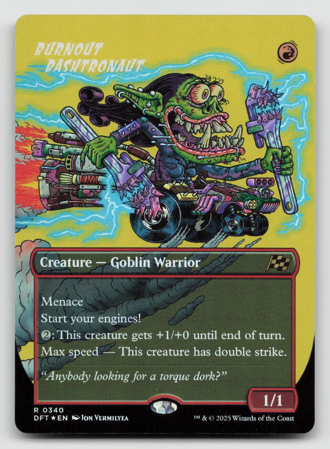 Magic: The Gathering Burnout Bashtronaut (Borderless) 340 Aetherdrift Foil NM