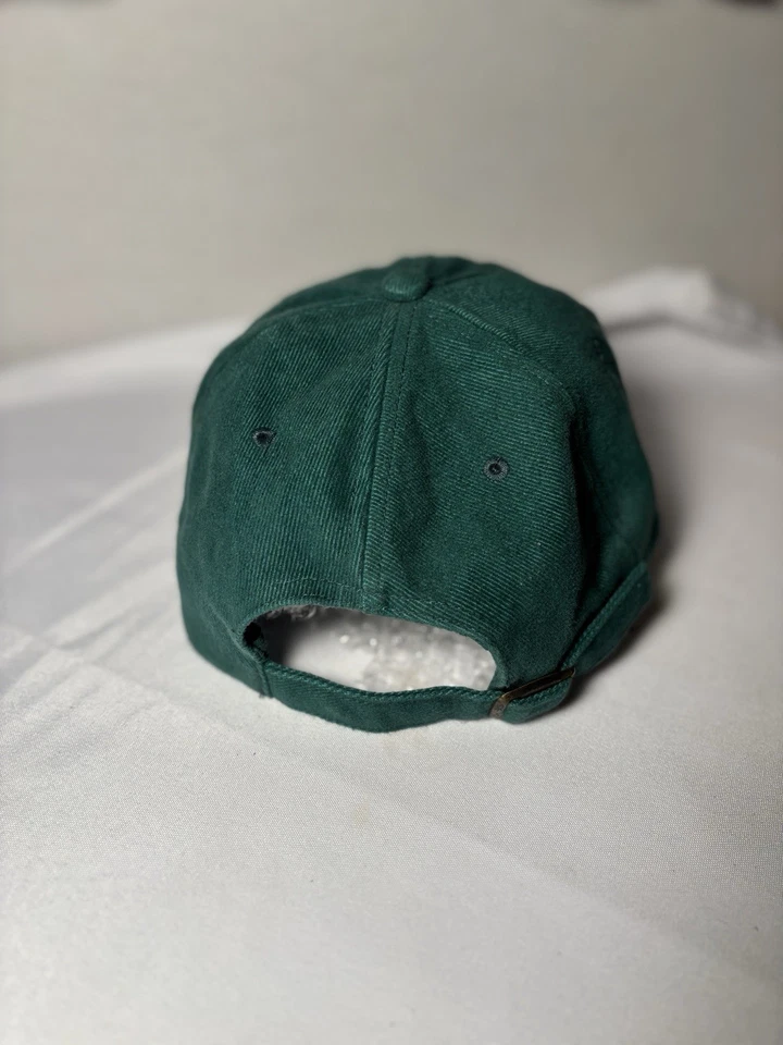 Sombrero Hollister Grande Logo Ajustado Verde Talla Única Sólido Agujeros de Ventilación Exterior Foto 2 de 4