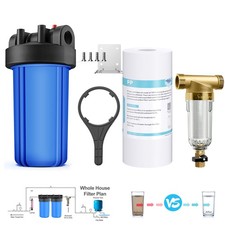10" x4.5" Big Blue Whole House Water Housing Filter System PP Sediment Cartridge