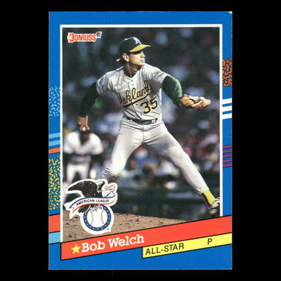 Bob Welch #54 1991 Donruss Oakland Athletics Baseball Card MLB