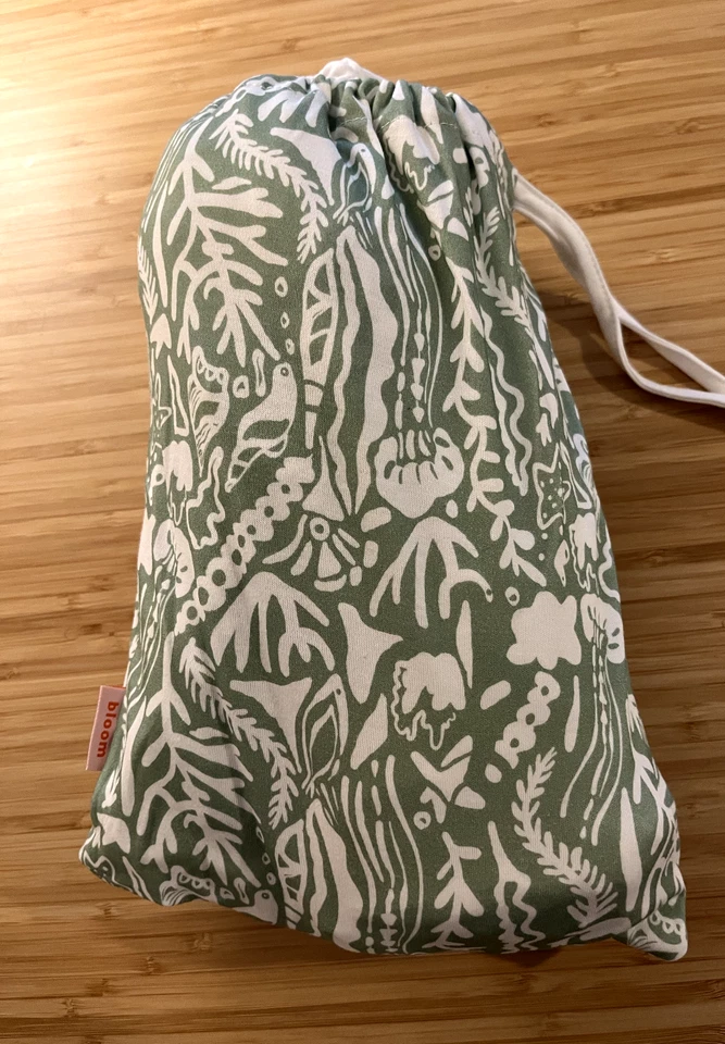 Juego de 2 sábanas Bloom Alma Grow ajustadas mini cuna Sea Life algodón orgánico Foto 3 de 3