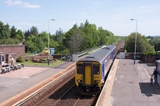 Photo 12x8 156438 entering Wigton station - May 2017 Diesel unit 156438 st c2017