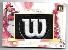 2024 Panini Impeccable Fielding Gloves PATCH Chase Davis CARDINALS #d 5/6