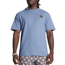 PUMA Classics New Prep Graphic Crew Neck Short Sleeve T-Shirt Mens Blue Casual T