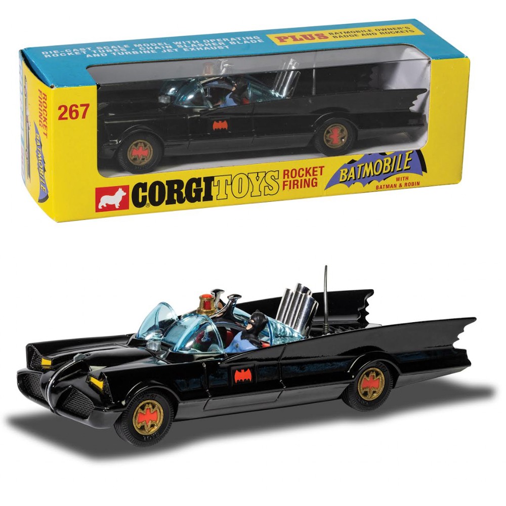 CORGI TOYS 267 BATMOBILE (REISSUE) WITH BATMAN & ROBIN 1966-RT26701 - Image 8