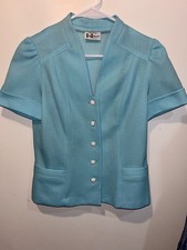 VTG Marty Gutmacher Women’s Light Blue Jacket Size Medium Made In USA