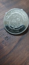 repubblica Liberia 5 Dollari 1997 No Argento 