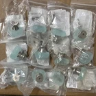Liberty Seaglass 1-13/16 in. Vintage Aqua and Nickel Round Cabinet (12PK)