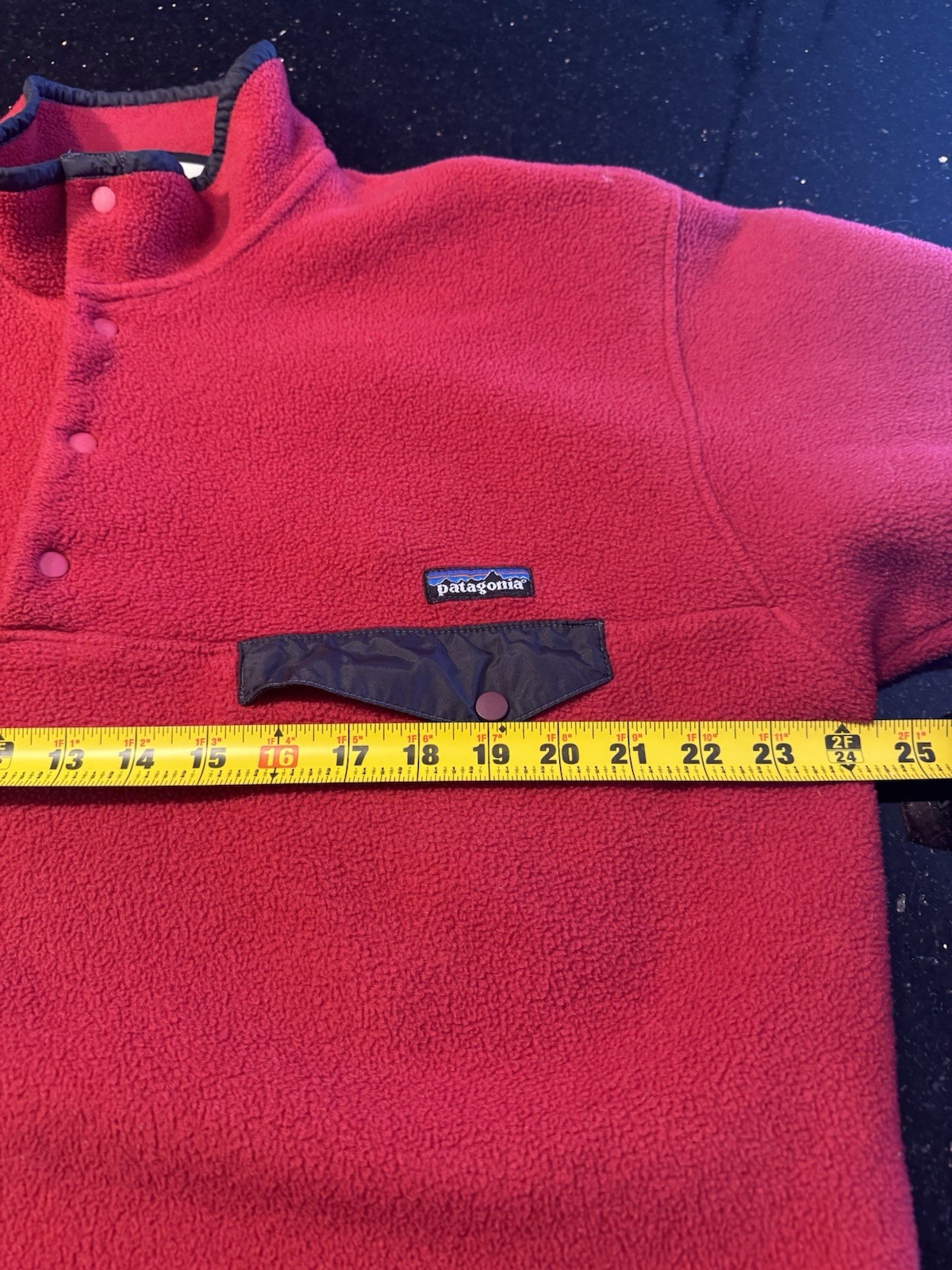 Patagonia Men's Vintage 90s Synchilla Snap-T RED Size L thumbnail 11