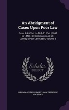 William Golden Lumley John Frede An Abridgment of Cases  (Hardback) (UK IMPORT)