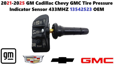#ad 21 25 GM Cadillac Chevy GMC Tire Pressure Indicator Sensor TPMS 433MHZ 13542523 $12.00