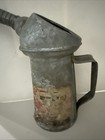Vintage Galvanized Oil Can with Flexible Spout Advertising Sticker — photo 2