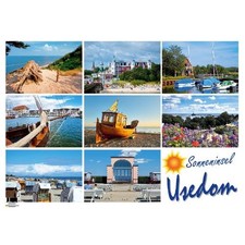 Insel Usedom Tischset Unterlage 44x32 cm  Sonneninsel Ostseeinsel 8 Fotomotive S