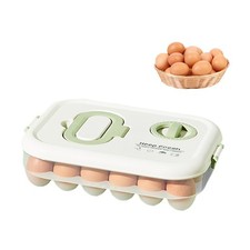 PARFCO Porta Uova da Frigo Portauova Frigorifero con Timer Portatile a 24 Sc