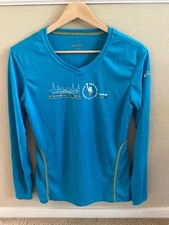 Womens 2016 TCS New York Marathon Participant V Neck Long Sleeve T-Shirt Size M