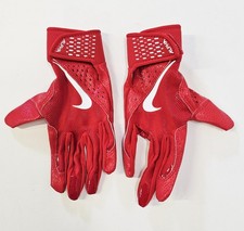 Nike Alpha Batting Gloves Youth Small Red/White 10/10 Condition Worn Once   