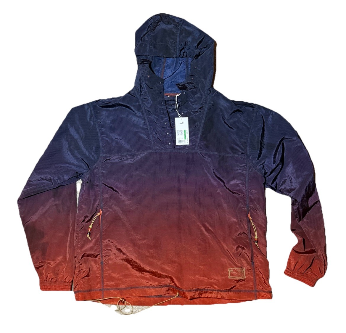 PUMA x Aries Light Full Zip Jacket Windbreaker Red 629493-52 Size