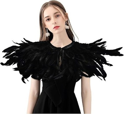 Handmade Feather Collar Choker   Gothic, Cosplay & Halloween Costume