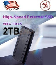 2Tb Usb 3.0 Portable External Large-capacity Ultra-thin Portable SSD