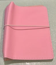 Foxy Fix Leather TN Pink Cover 5 x 7” String Travelers Notebook
