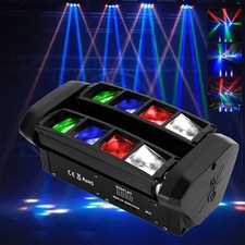 KTV 8 LED Spider Moving Head Beam Stage Lighting RGBW DMX Disco Party DJ Lights
