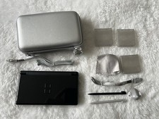Nintendo DS Lite Black Handheld Console With Charger And Accessory Bundle