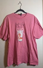 Gildan Chik Fil A Hot Pink Novelty Crewneck Girly T-Shirt sz XL