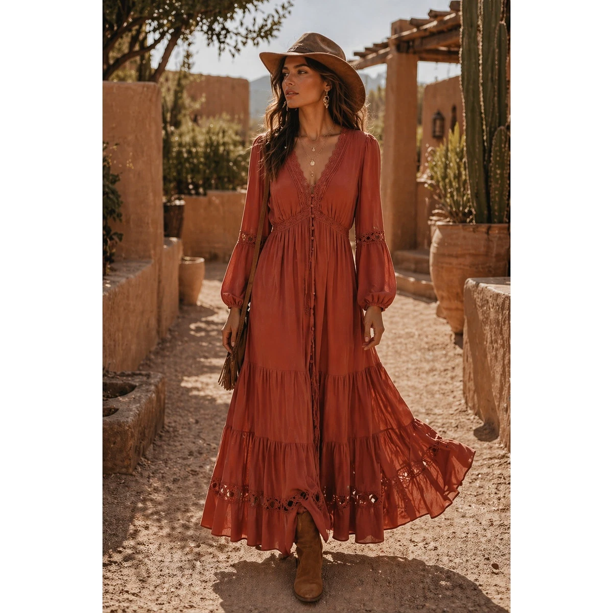 Long Western Dresses for Women for sale | eBay
