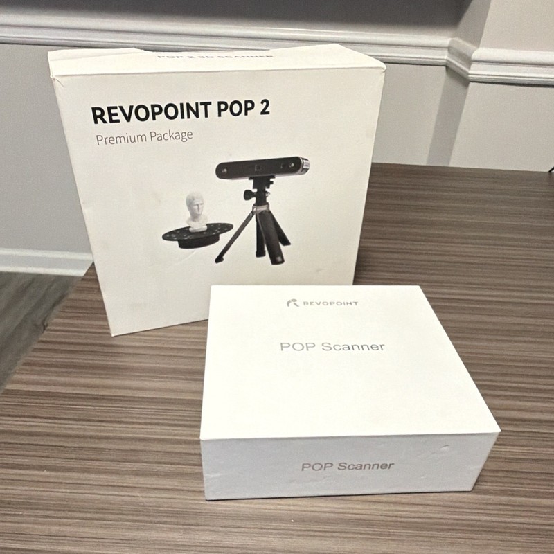 Revopoint POP 2 Handheld Structured Light 3D Scanner, .stl .obj .ply Export