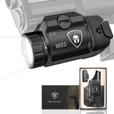 500 Lumen White LED Tactical Light with S&W SD9 VE / SD40 VE IWB Kydex Holste...