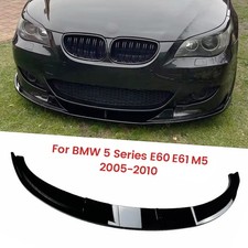 Frontspoilerlippe Frontlippe Spoiler Schwarz Glanz Für BMW 5er E60 E61 M5 05-10
