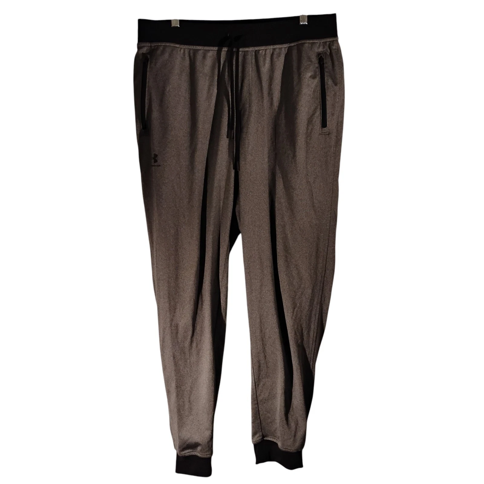 Under Armour jogger sweatpants mens XL XLarge gray tapered pants loose 1290261