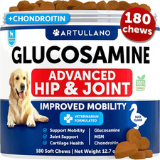 Glucosamine for Dogs  Hip and Joint Supplement for Dogs with Arthritis  Chews