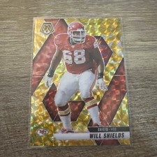 2025 Panini Mosaic Prizm (Yellow) Will Shields KC Chiefs #237 Football Card
