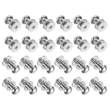 24pcs 0.26'' x 0.31'' Mini Round Knobs, Small Drawer Pulls, Silver