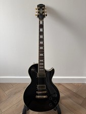 Epiphone Les Paul Custom Pro Electric Guitar Ebony Black 2016
