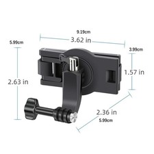 360  Rotary Backpack Clip Mount Shoulder Belt Clamp For GoPro Hero 10 9 Camera