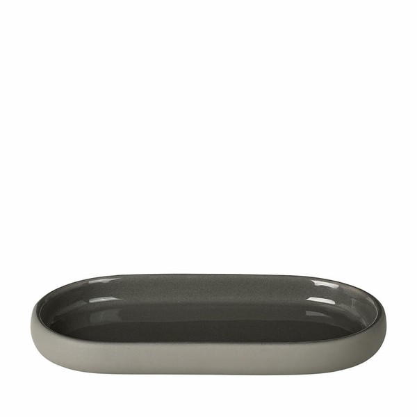 Blomus Sono Tablett, Satellite, Keramik, Silikon, H 2.5 Cm, B 10 Cm, T 19 Cm-image