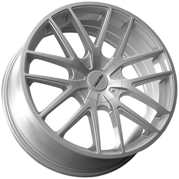 (Set of 4) Touren TR60 17x7.5 5x112/5x120 +42mm Silver Wheels Rims 17" Inch - Imagem 3 de 4
