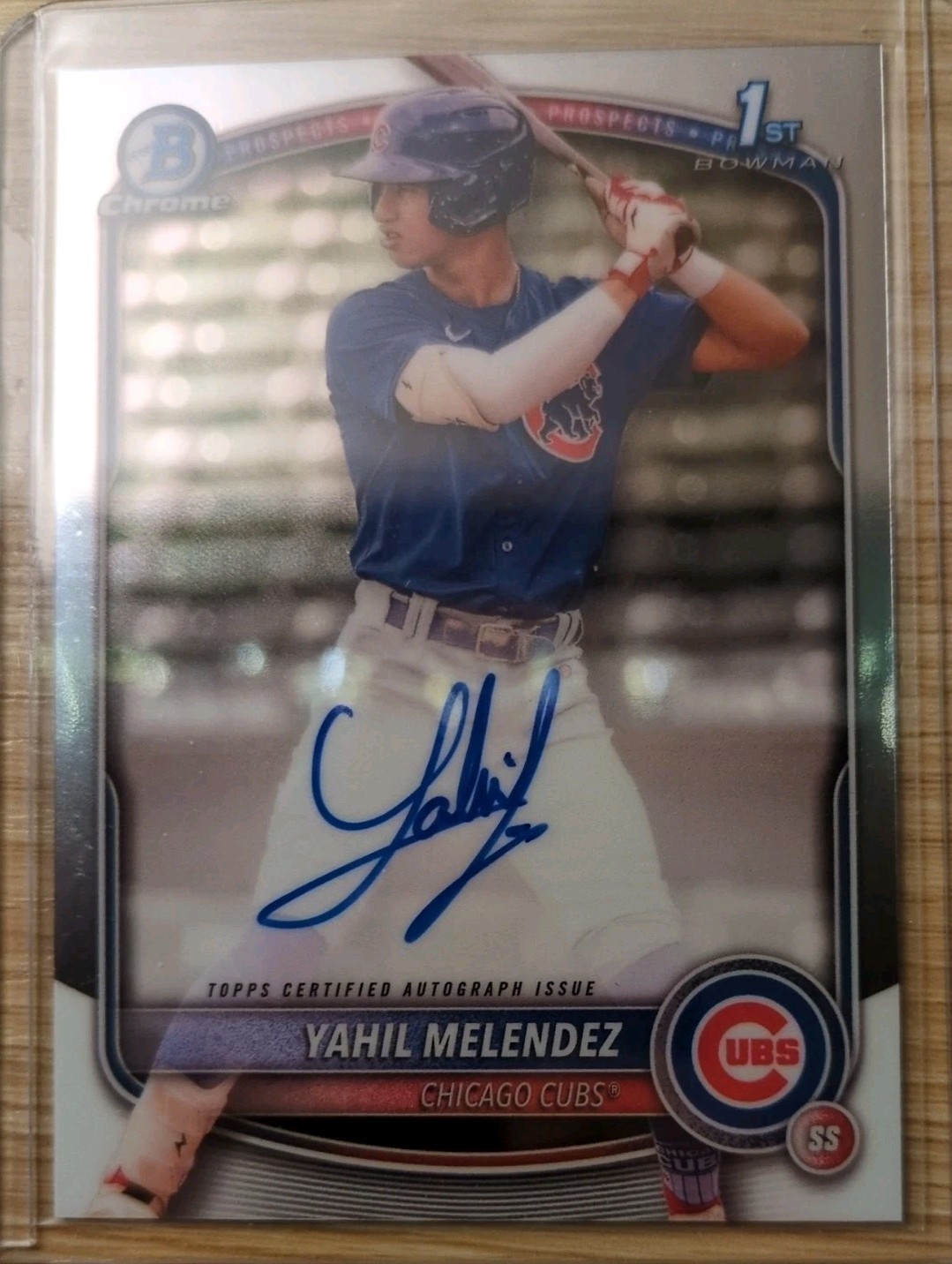 2025 Bowman Chrome - Bowman Auto Yahil Melendez, Yahil Melendez #CPA-YM (AU, RC)
