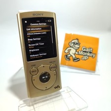 Sony Walkman NW-S764 MP3 Player 8GB Gold Digital Audio Tested Used English menu