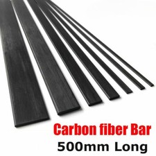 500mm Carbon Fiber Strip Square Tube Flat Bar Shaft RC Airplane