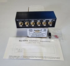 RDL Radio Design Labs RU-VDA4 1x4 Video Distribution Amp with Phono Connectors